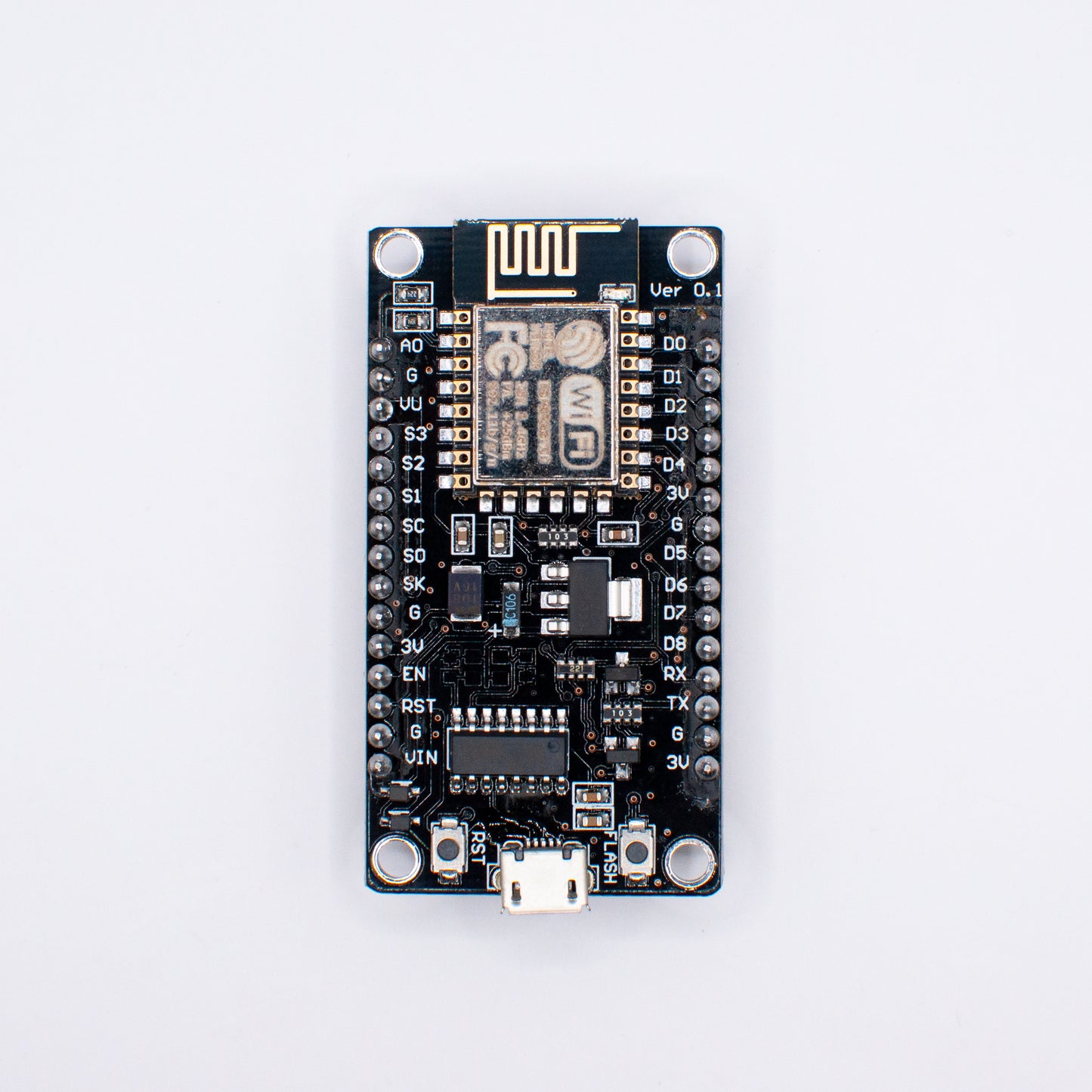 NodeMCU ESP8266, micro USB
