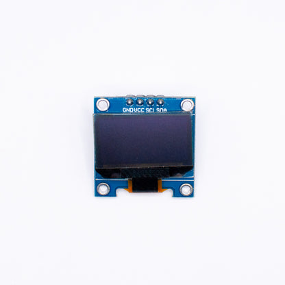 0.96" OLED display, I2C, front showing display