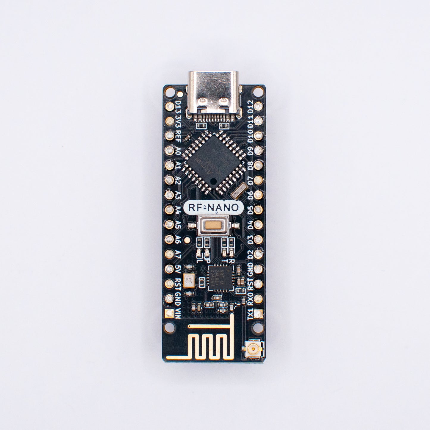 Arduino Nano NRF24 development board, view from the top