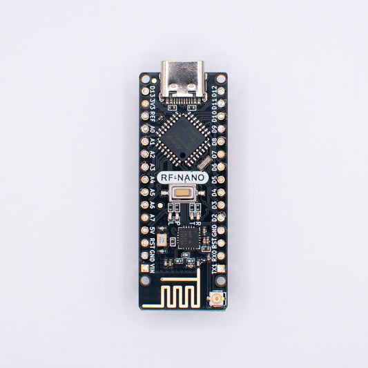 Arduino Nano NRF24 development board, view from the top