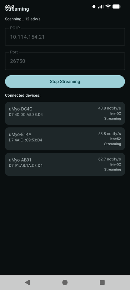 uMyo - wearable EMG sensor